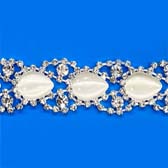 Strassz szalag - SILVER